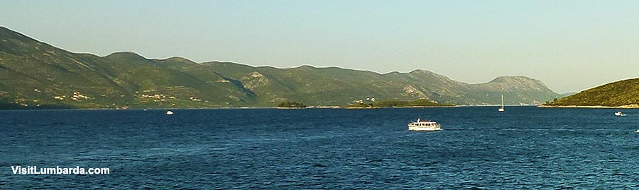 Getting from Korcula Town to Lumbarda by boat